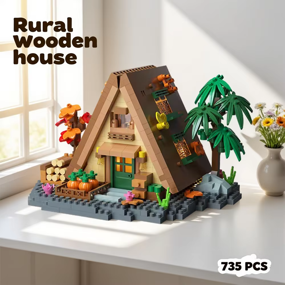 LogiBricks - Wooden house - 715+ elementów