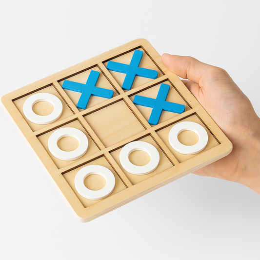 Tic-Tac-Toe aus Holz